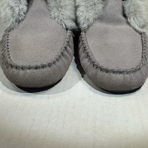 Emu of Australia Anthropologie Suede Sherling Slippers Moccasins Boots Women’s 9 - Picture 6 of 16
